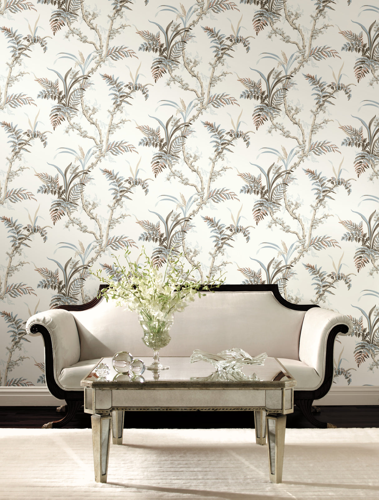 York GR5992 Enchanted Fern Beige & Grey Wallpaper