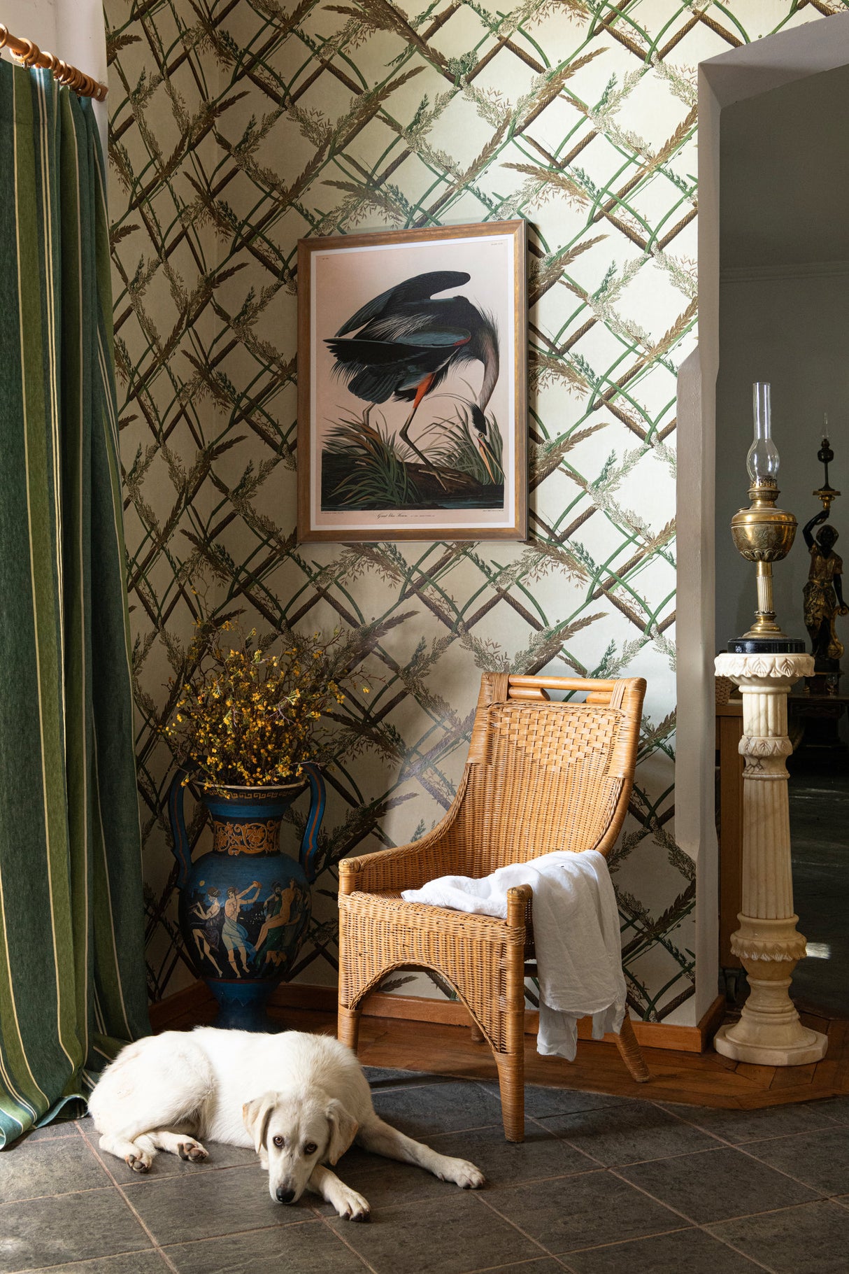 MindtheGap GREAT HERON by AUDUBON - Wallpaper Collection 2024