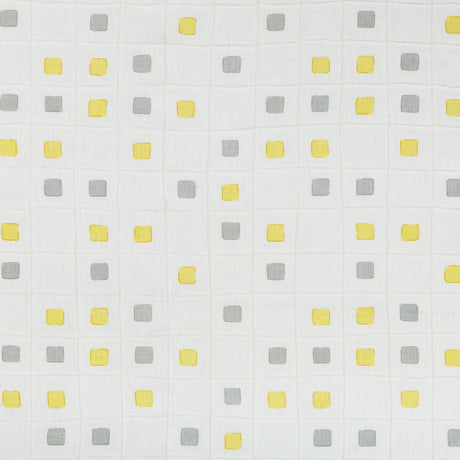 KRAVET BASICS GRIDWORK.411.0 GRIDWORK CITRINE Fabric - Eade's Wallpaper