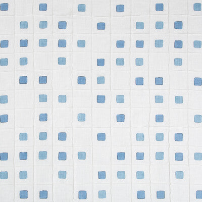 KRAVET BASICS GRIDWORK.5.0 GRIDWORK OCEAN Fabric - Eade's Wallpaper