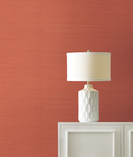 York GV0131NW Maguey Sisal Rhubarb Wallpaper
