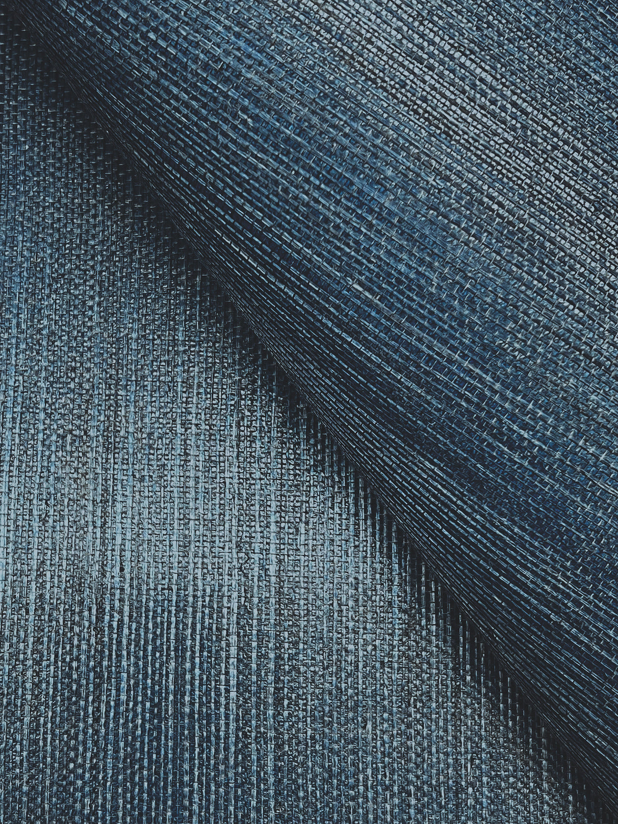 York GV0165NW Maguey Sisal Indigo Wallpaper