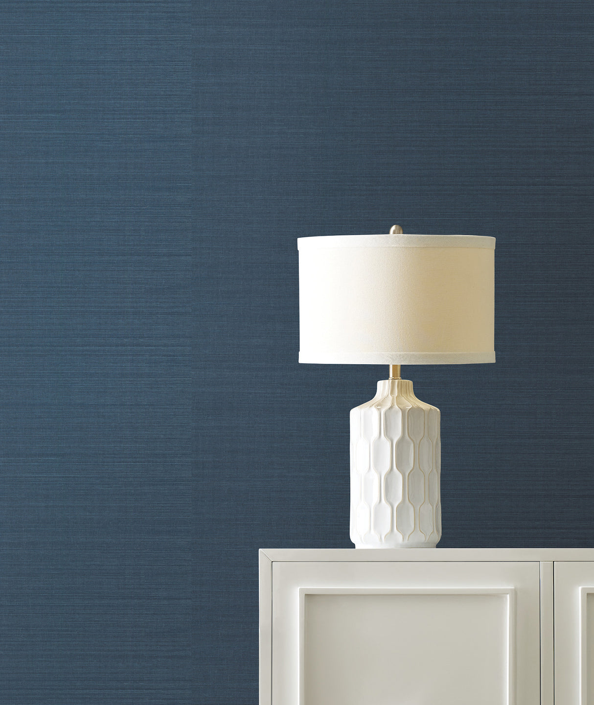 York GV0165NW Maguey Sisal Indigo Wallpaper