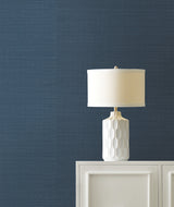 York GV0165NW Maguey Sisal Indigo Wallpaper
