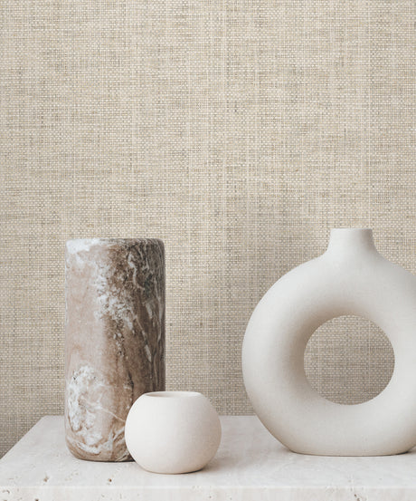 York GV0184 Edo Paperweave Fog Wallpaper