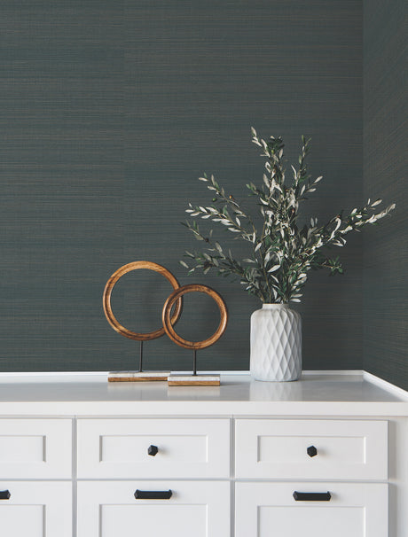 York GV0271 Modern Abaca Peacock Wallpaper
