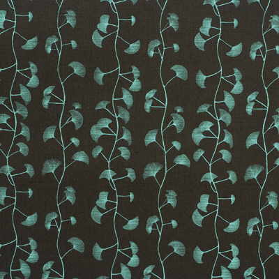 LEE JOFA MODERN GWF-2616.613.0 FANS CHOCO/POOL Fabric - Eade's Wallpaper