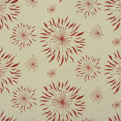 LEE JOFA MODERN GWF-2619.169.0 DANDELION CREAM/RED Fabric - Eade's Wallpaper