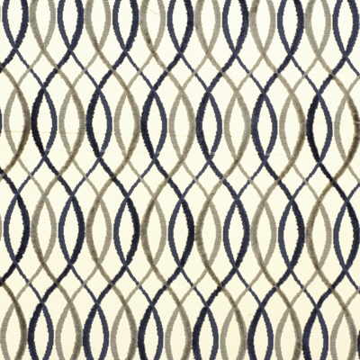 LEE JOFA MODERN GWF-2642.50.0 INFINITY BEIGE/MIDNIGHT Fabric - Eade's Wallpaper