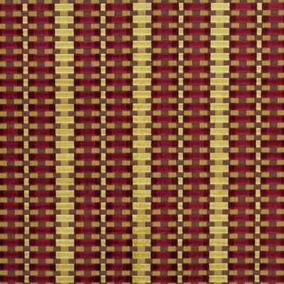 LEE JOFA MODERN GWF-2645.419.0 STRISCIA VELVET RUBY Fabric - Eade's Wallpaper