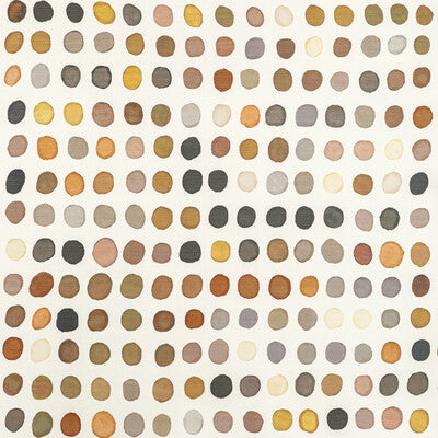 LEE JOFA MODERN GWF-2735.86.0 TWISTER PRINT TOBACCO/NOIR Fabric - Eade's Wallpaper