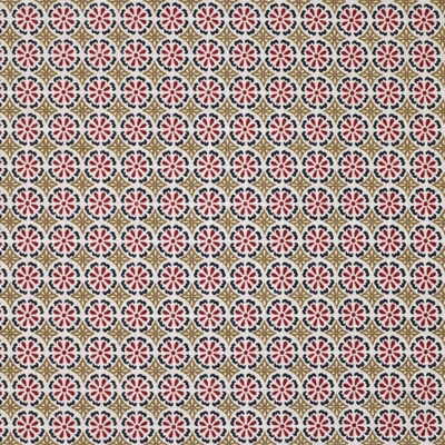 LEE JOFA MODERN GWF-2746.916.0 DAISY DAISY RED/TAN Fabric - Eade's Wallpaper