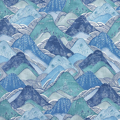 LEE JOFA MODERN GWF-2814.513.0 EDO LINEN TEAL Fabric - Eade's Wallpaper