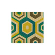 LEE JOFA MODERN GWF-2901.453.0 HEXAGON TILE TEAL Fabric - Eade's Wallpaper