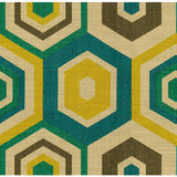 LEE JOFA MODERN GWF-2901.453.0 HEXAGON TILE TEAL Fabric - Eade's Wallpaper