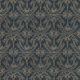 LEE JOFA MODERN GWF-2926.50.0 LILY BRANCH MIDNIGHT Fabric - Eade's Wallpaper