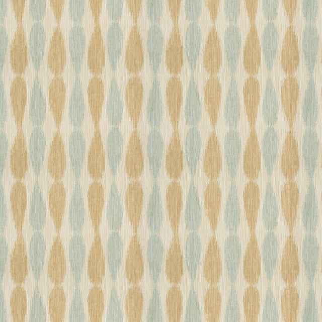 LEE JOFA MODERN GWF-2927.13.0 IKAT DROPS AQUA Fabric - Eade's Wallpaper