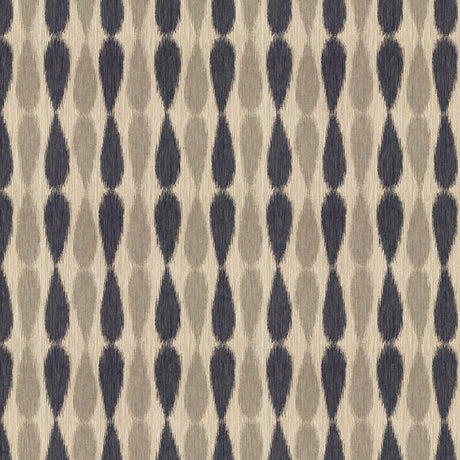 LEE JOFA MODERN GWF-2927.511.0 IKAT DROPS MIDNIGHT Fabric - Eade's Wallpaper