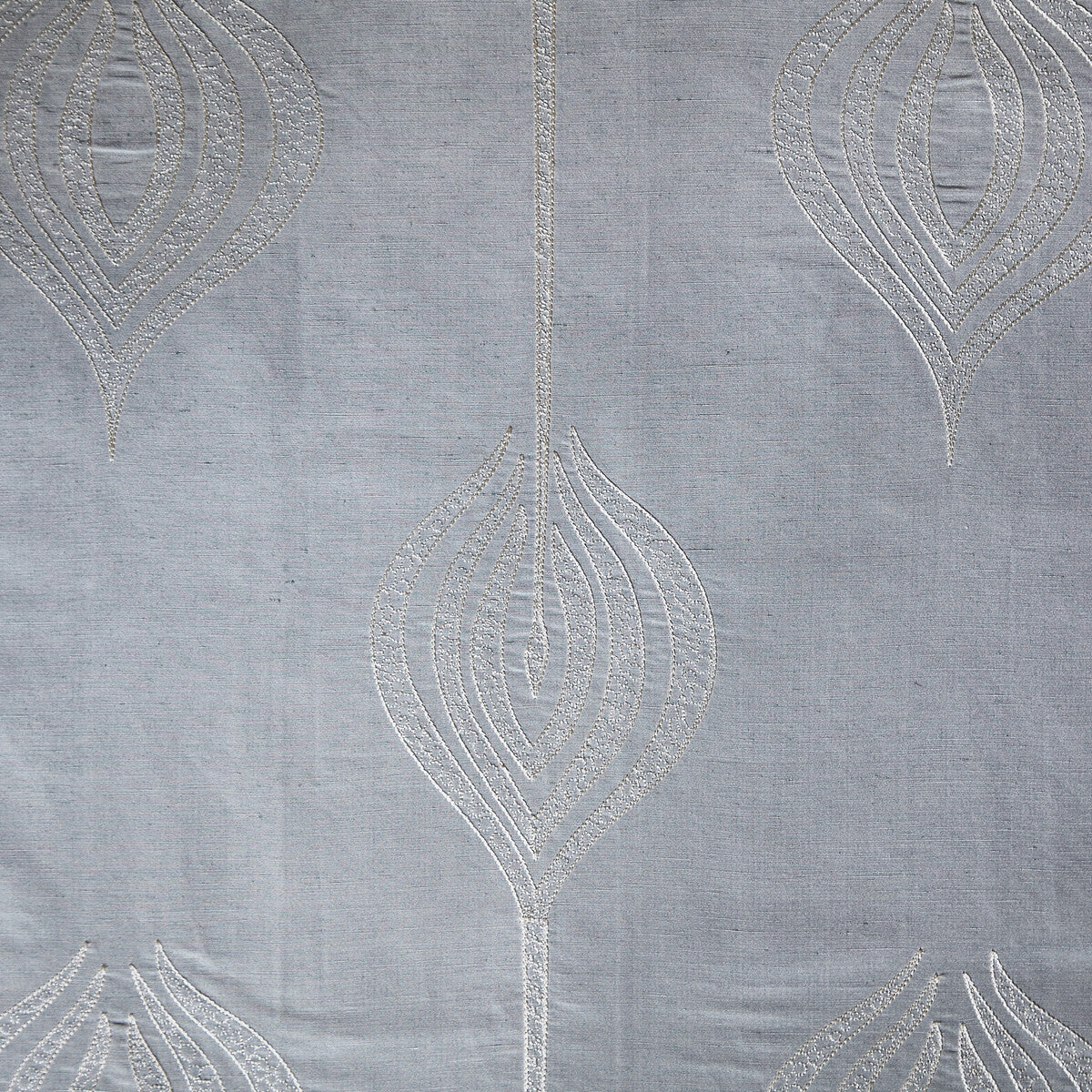 LEE JOFA MODERN GWF-2928.13.0 TULIP EMBROIDERY AQUA Fabric - Eade's Wallpaper
