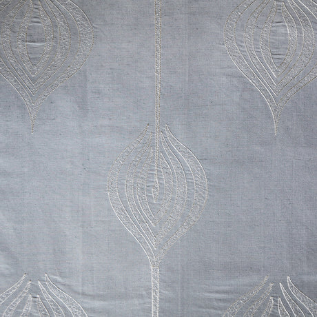 LEE JOFA MODERN GWF-2928.13.0 TULIP EMBROIDERY AQUA Fabric - Eade's Wallpaper