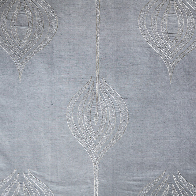 LEE JOFA MODERN GWF-2928.13.0 TULIP EMBROIDERY AQUA Fabric - Eade's Wallpaper