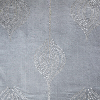LEE JOFA MODERN GWF-2928.13.0 TULIP EMBROIDERY AQUA Fabric - Eade's Wallpaper