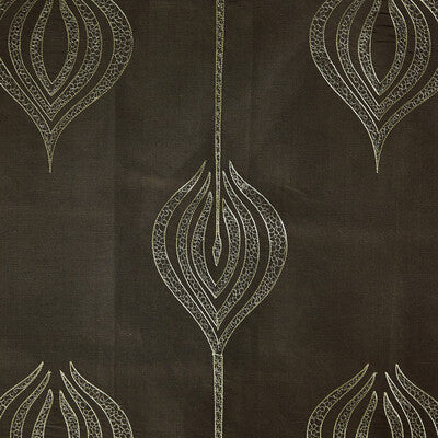 LEE JOFA MODERN GWF-2928.30.0 TULIP EMBROIDERY OLIVE Fabric - Eade's Wallpaper