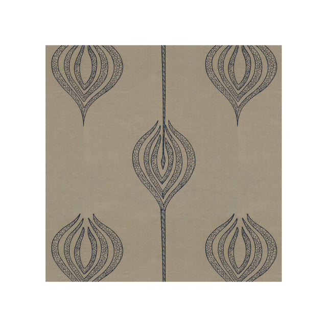 LEE JOFA MODERN GWF-2928.50.0 TULIP EMBROIDERY BLUE Fabric - Eade's Wallpaper