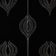 LEE JOFA MODERN GWF-2928.816.0 TULIP EMBROIDERY BLACK Fabric - Eade's Wallpaper