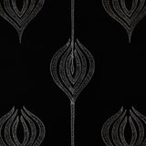 LEE JOFA MODERN GWF-2928.816.0 TULIP EMBROIDERY BLACK Fabric - Eade's Wallpaper