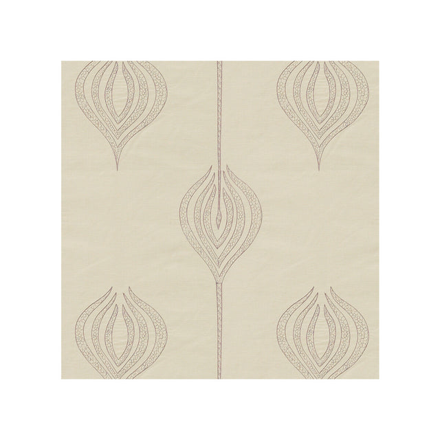 LEE JOFA MODERN GWF-2928.909.0 TULIP EMBROIDERY MAUVE Fabric - Eade's Wallpaper