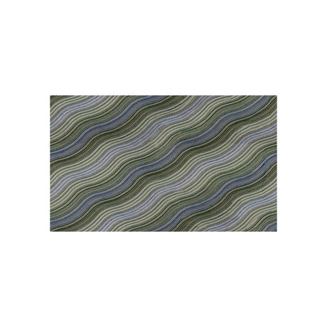 LEE JOFA MODERN GWF-3100.313.0 WATER STRIPE EMB JUNIPER/LAKE Fabric - Eade's Wallpaper