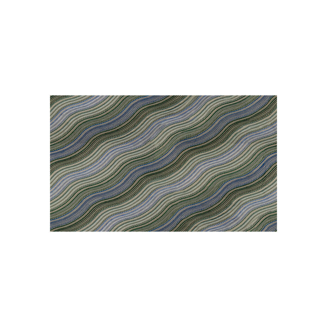 LEE JOFA MODERN GWF-3100.313.0 WATER STRIPE EMB JUNIPER/LAKE Fabric - Eade's Wallpaper