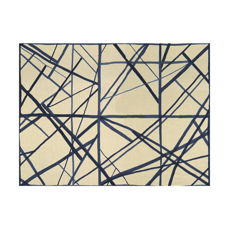 LEE JOFA MODERN GWF-3101.516.0 CHANNELS PERIWINKLE/OAT Fabric - Eade's Wallpaper