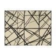LEE JOFA MODERN GWF-3101.816.0 CHANNELS EBONY/IVORY Fabric - Eade's Wallpaper
