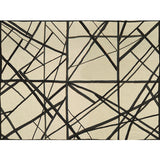LEE JOFA MODERN GWF-3101.816.0 CHANNELS EBONY/IVORY Fabric - Eade's Wallpaper