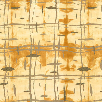 LEE JOFA MODERN GWF-3516.416.0 CROSSROADS GILT Fabric - Eade's Wallpaper