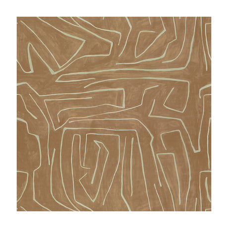 LEE JOFA MODERN GWF-3530.117.0 GRAFFITO SALMON/CREAM Fabric - Eade's Wallpaper