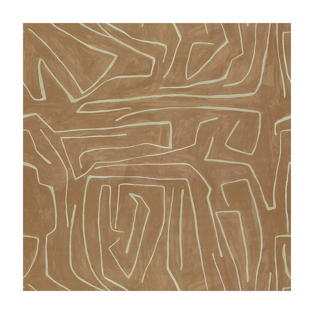 LEE JOFA MODERN GWF-3530.117.0 GRAFFITO SALMON/CREAM Fabric - Eade's Wallpaper