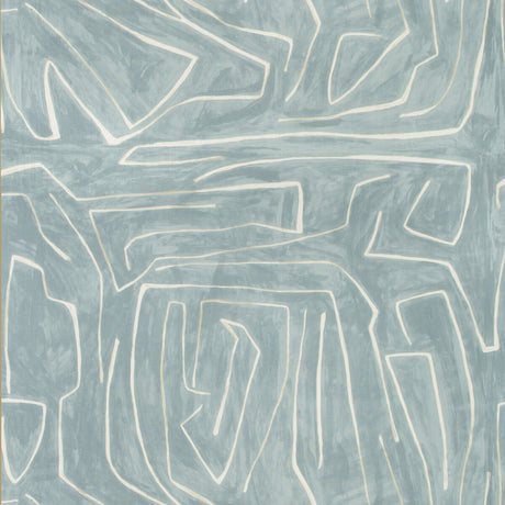 LEE JOFA MODERN GWF-3530.15.0 GRAFFITO DEEP SKY Fabric - Eade's Wallpaper
