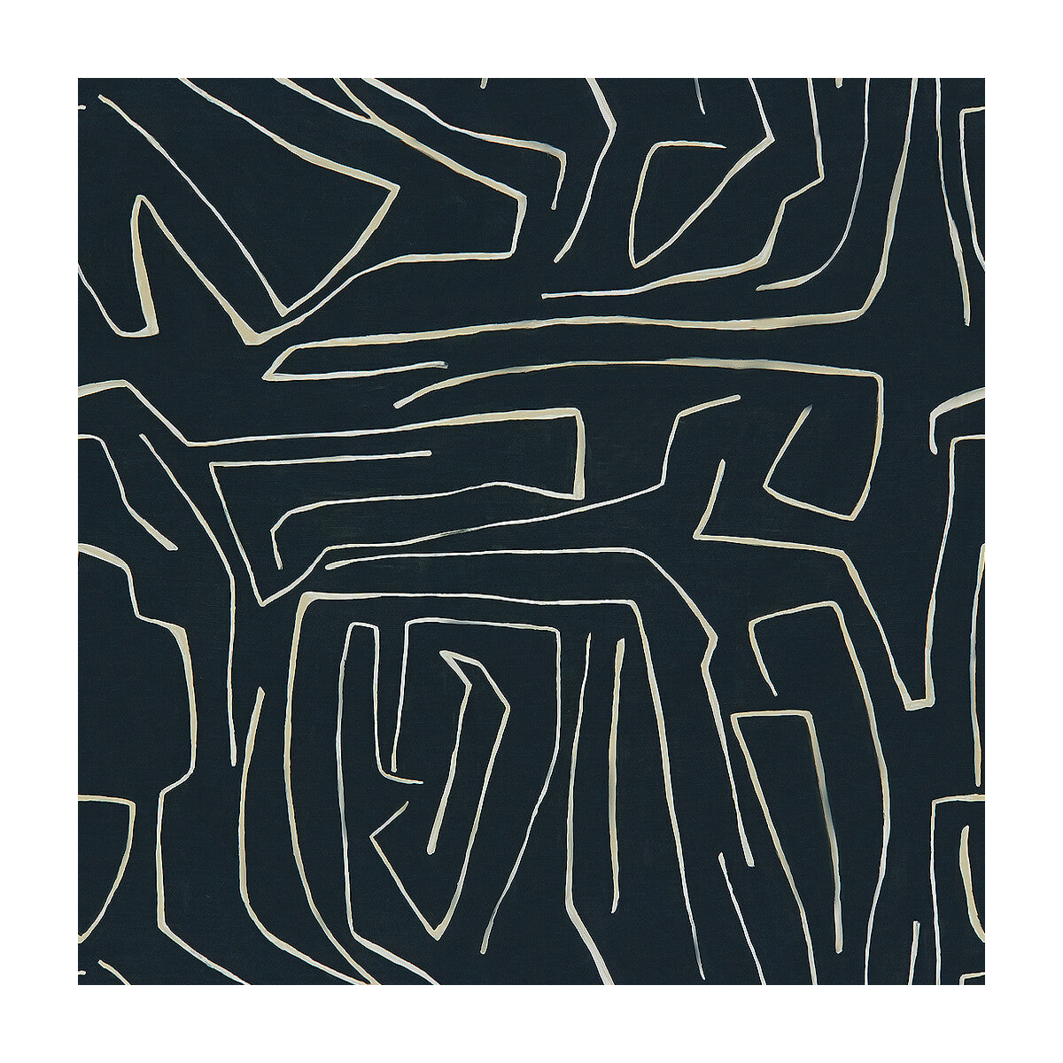 LEE JOFA MODERN GWF-3530.816.0 GRAFFITO ONYX/BEIGE Fabric - Eade's Wallpaper