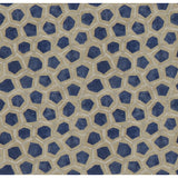LEE JOFA MODERN GWF-3705.1650.0 HEXAGON VELVET SAPPHIRE Fabric - Eade's Wallpaper