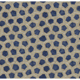 LEE JOFA MODERN GWF-3705.1650.0 HEXAGON VELVET SAPPHIRE Fabric - Eade's Wallpaper