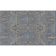 LEE JOFA MODERN GWF-3708.1650.0 JULIA EMB FLAX/BLUE Fabric - Eade's Wallpaper