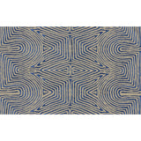 LEE JOFA MODERN GWF-3708.1650.0 JULIA EMB FLAX/BLUE Fabric - Eade's Wallpaper
