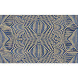 LEE JOFA MODERN GWF-3708.1650.0 JULIA EMB FLAX/BLUE Fabric - Eade's Wallpaper