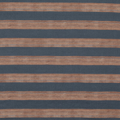 LEE JOFA MODERN GWF-3724.524.0 ASKEW SIENNA/NAVY Fabric - Eade's Wallpaper