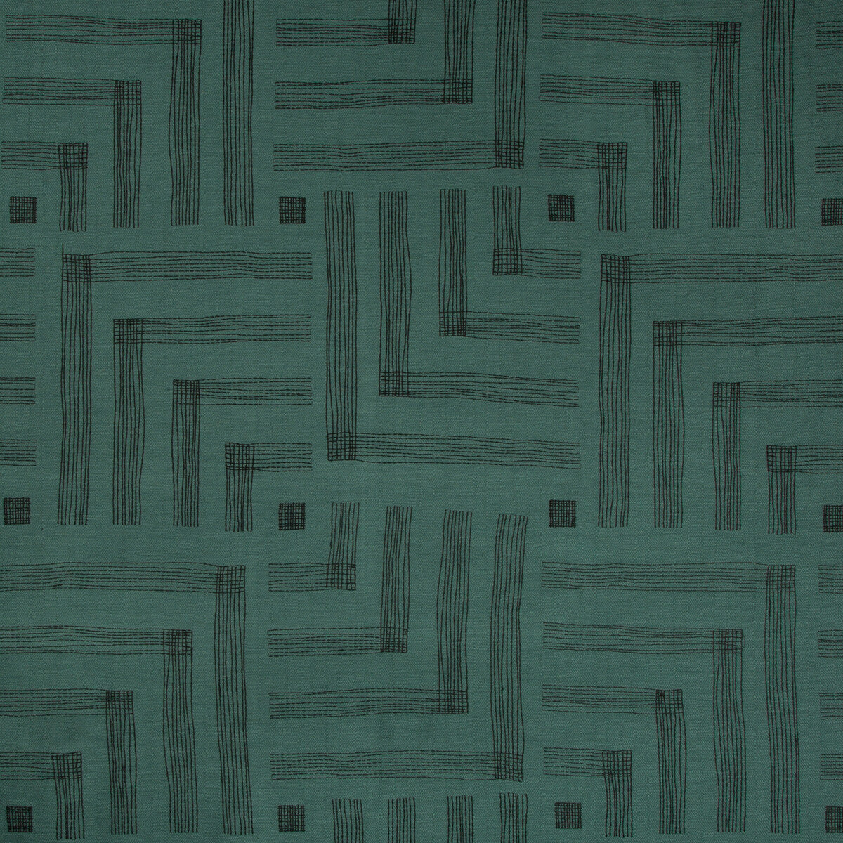 LEE JOFA MODERN GWF-3726.358.0 PASTICHE SPRUCE/JET Fabric - Eade's Wallpaper
