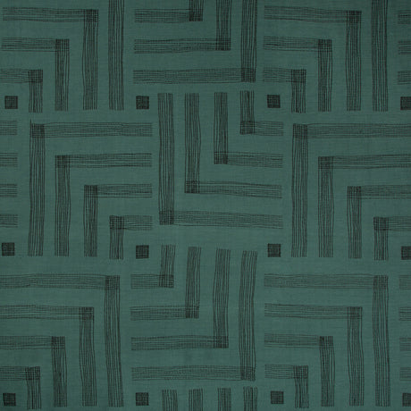LEE JOFA MODERN GWF-3726.358.0 PASTICHE SPRUCE/JET Fabric - Eade's Wallpaper