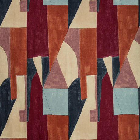LEE JOFA MODERN GWF-3752.795.0 DISTRICT CLARET Fabric - Eade's Wallpaper